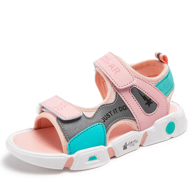 

2021 new fashion and comfortable Korean summer children's soft-soled non-slip breathable beach shoes for boys and girls