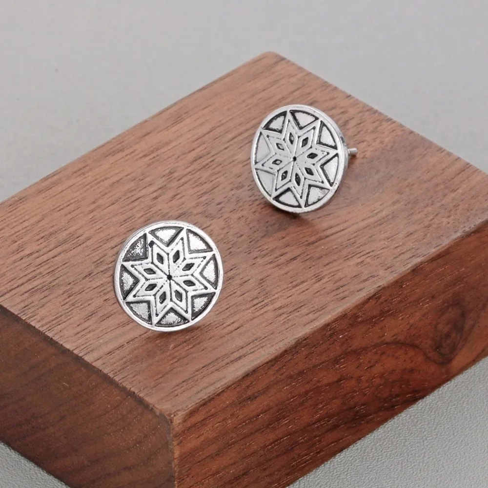 QIMING Star Rus золотые очаровательные богемные серьги для мужчин и женщин Талисман