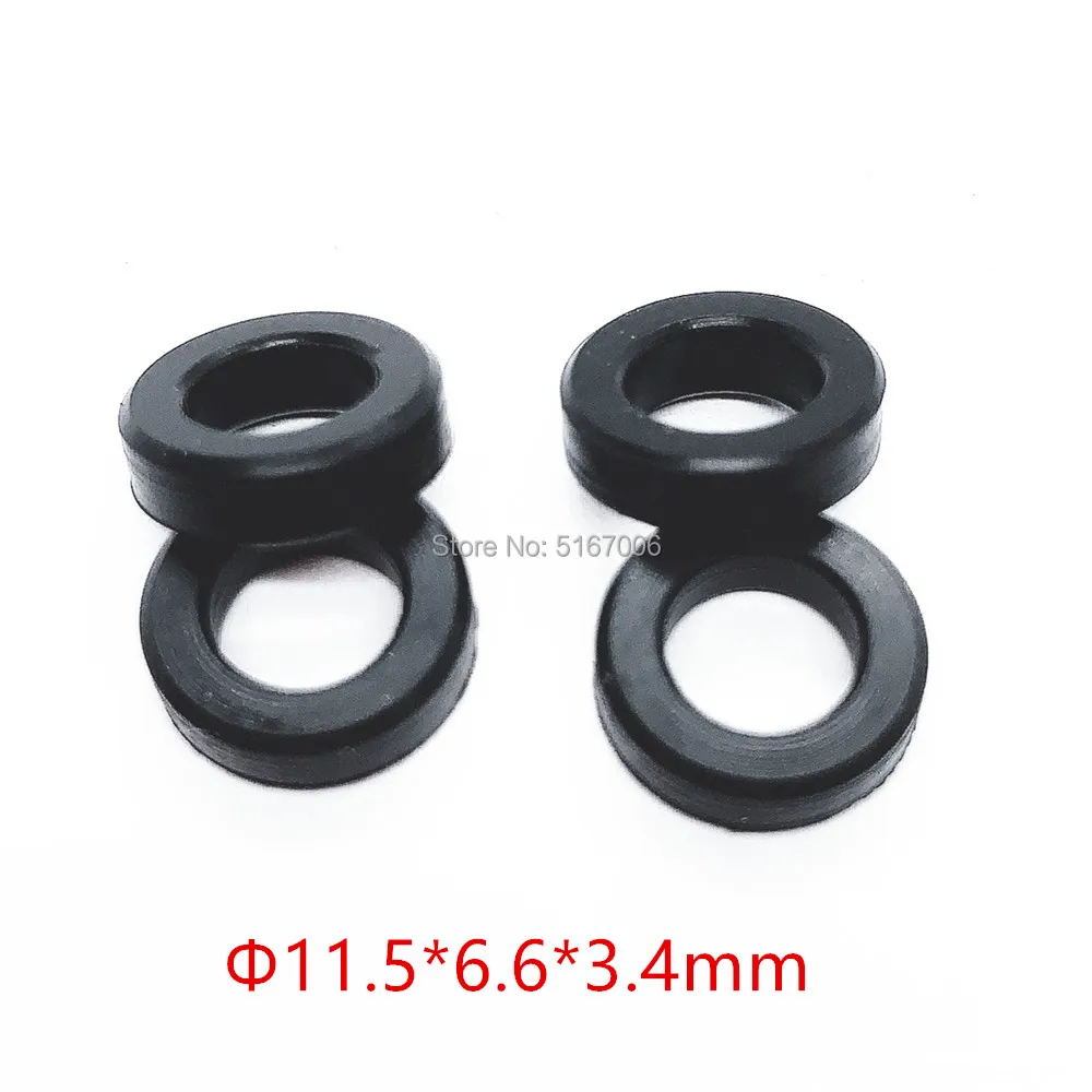 Резиновые уплотнения 100Ppcs для топливного инжектора 11 5*6 6*3 4 мм Верхняя подача