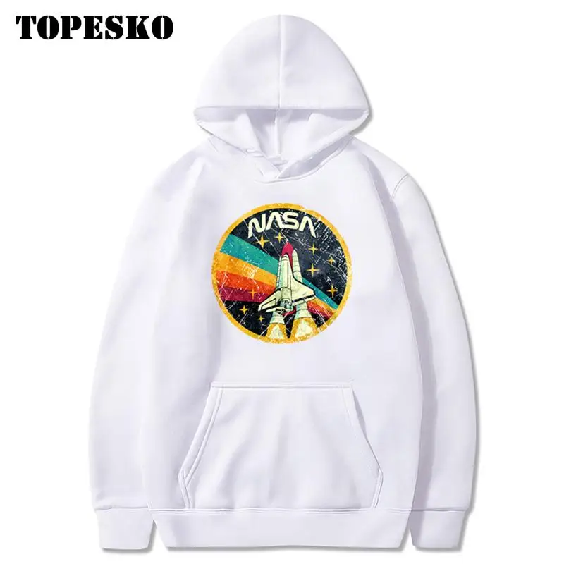 Topsko Rocket толстовки для мужчин и женщин толстовки с капюшоном Новинка Харадзюку хип хоп толстовки Толстовка мужская Японская Толстовка - Цвет: Белый