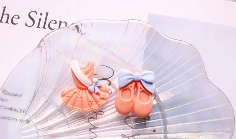 10 шт./лот кавайная балетная обувь из смолы/танцевальное платье миниатюрное