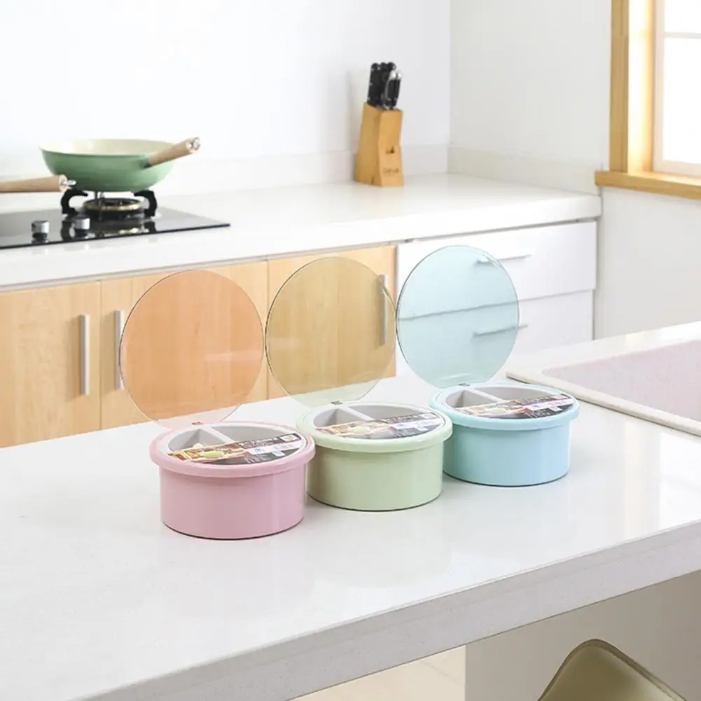 

Dustproof Individual Grid Plastic Multi-use Seasoning Box Eco-friendly Seasoning Container for Home