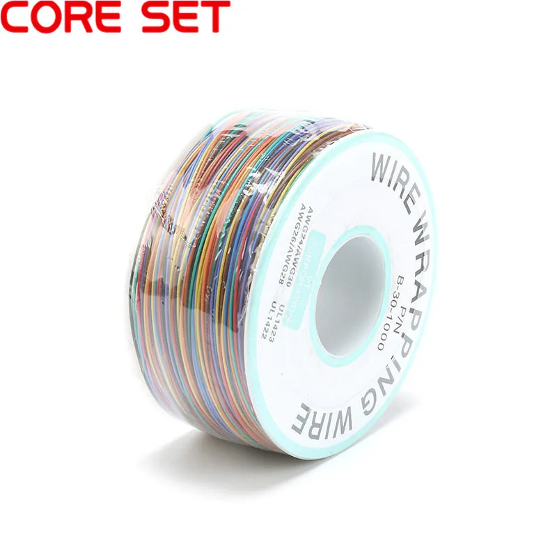 

8 color Wire Wrapping 250 Meters AWG30 Cable ok wire jumper wire PVC Electronic conductor Wire Connector FOR PCB wrapping wire