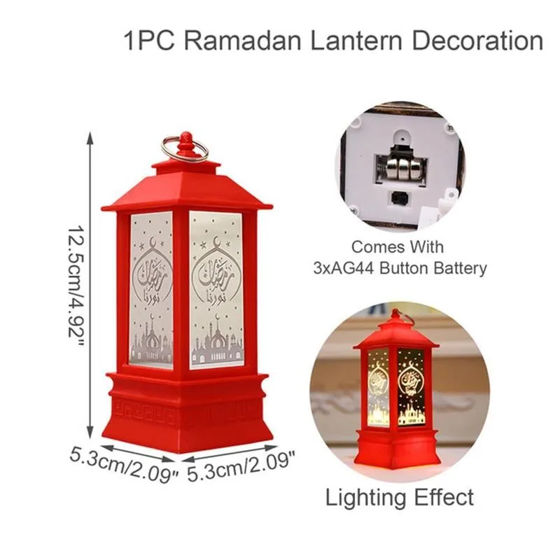 

2021 Ramadan Decoration Light Tower Mosque Lantern Warm Lamp Light Eid Desktop Festival Mubarak Eid Decoration Decoration S7M7