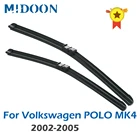 Щетки стеклоочистителя передние MIDOON RHD и LHD для Volkswagen VW Polo MK4 2002-2005, лобовое стекло, переднее стекло, 21 дюйм + 19 дюймов