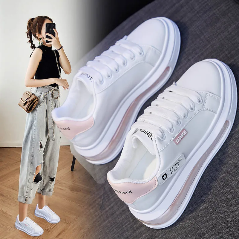 

Sneakers Women 2021 Spring New Fashion Board Shoes Female Casual Breathable Running Shoes White Shoes Woman Zapatos De Mujer