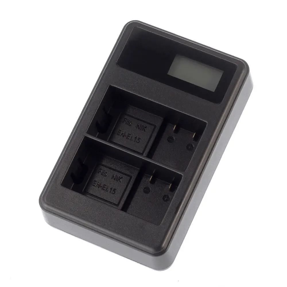 USB двухканальный Батарея Зарядное устройство для Nikon D500 D850 D7500 D7100 D7200 D610 EN-EL15
