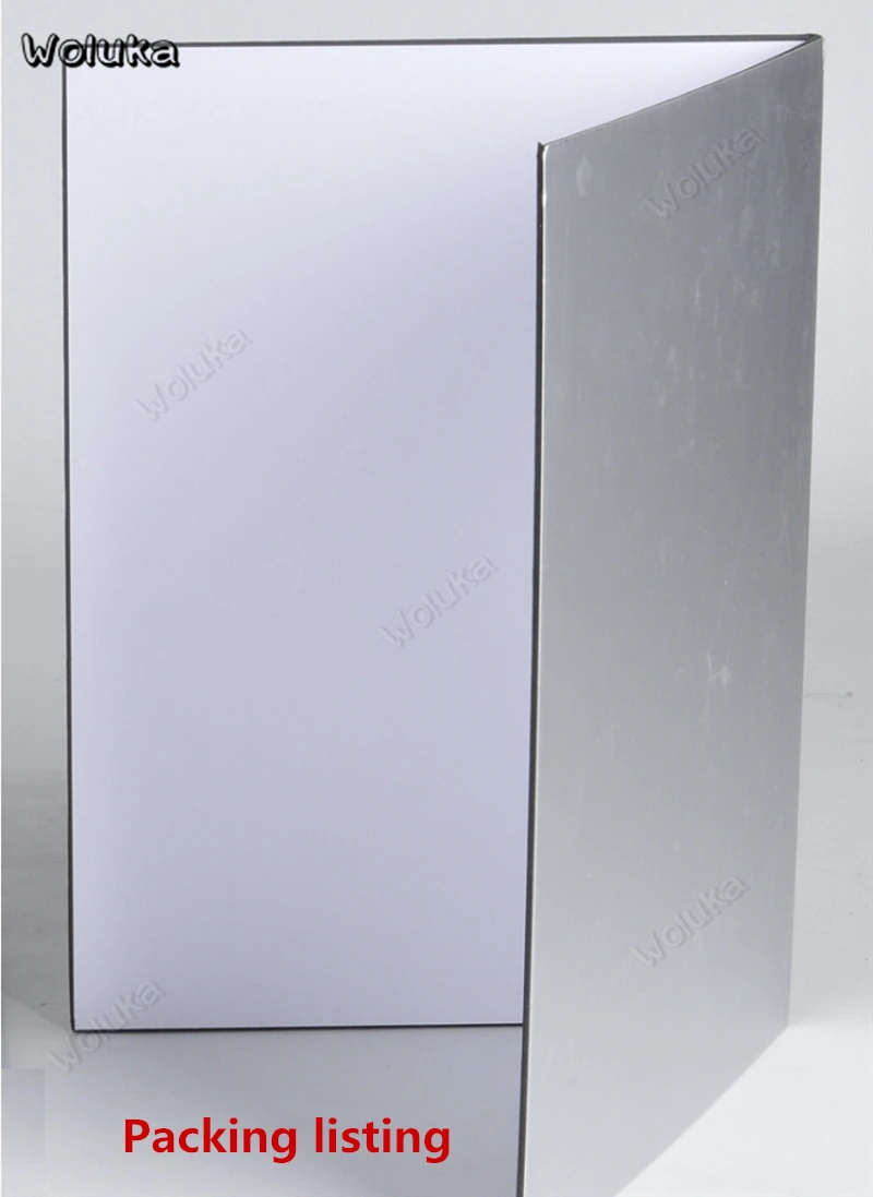 Складной стоячий картонный твердый толстый серебристый черный белый фон