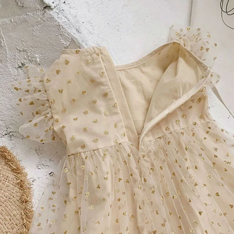 

Children's Dresses 2021 Summer New Baby Girls Sequined Dress Kids Party Vestidos Girl Birthday Costumes 1-6 Years Old