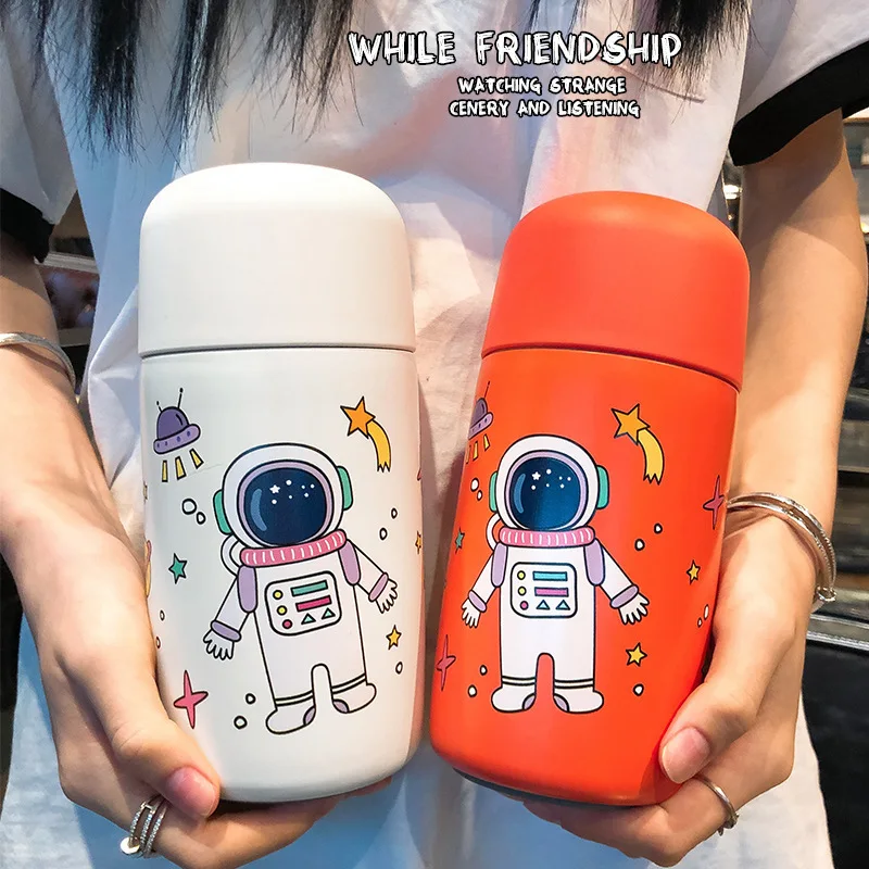 

600ml Food Thermal Jar Insulated Soup Thermos Containers 316 stainless steel vacuum insulation Cup cute cartoon bottle