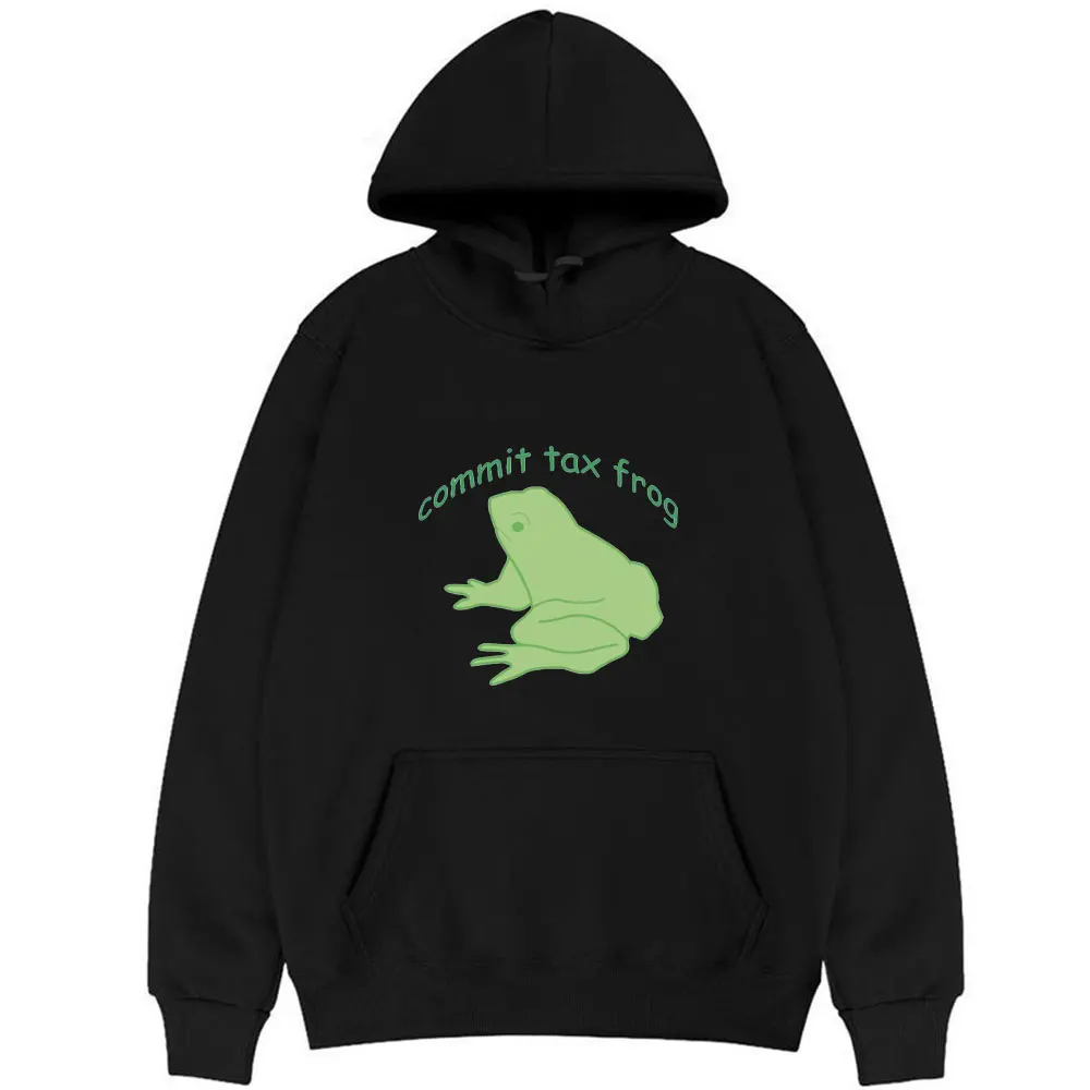 

Commit Tdx Frog Hoodie Oversized Funny Hooded Tracksuit Men Women Fashion Hoody Sweatshirt Unisex Harajuku Hoodies Sportswear