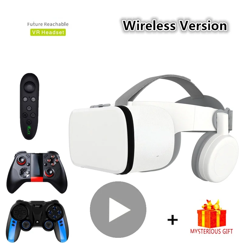 

Helmet 3D VR Glasses Virtual Reality Bluetooth Headset For Smartphone Smart Phone Goggles VR Binoculars