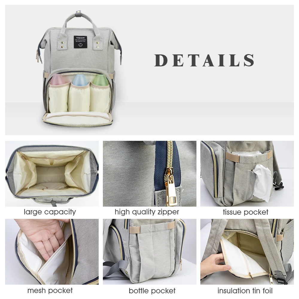 Сумка для подгузников мам с usb разъемом брендовая вместительная сумка кормления