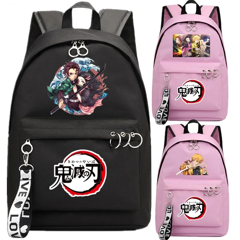 Аниме демон Slayer Kimetsu рюкзак школьные сумки для книг мужская Группа Mochila Дорожная