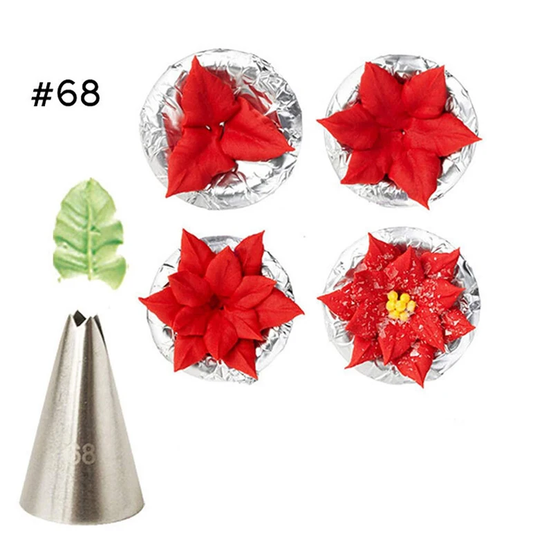 5 шт./компл. кончик листьев трубы насадка для пирожных из нержавеющей стали