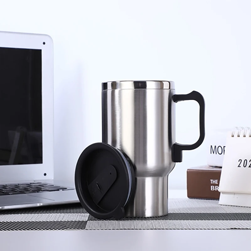 12 В Автомобильная нагревательная чашка из нержавеющей стали дорожная кофейная