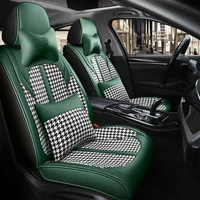 2021 brand car seat covers for mercedes benz a c w204 w205 e w211 w212 w213 cla glc ml gle gl pu leather cushion green