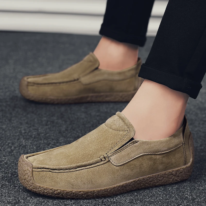 

2021 Summer Men Shoes Brand Luxur Leather Slip On Casual Boat Shoes Classic Loafers Moccasins Fashion Non-slip Walking Shoes