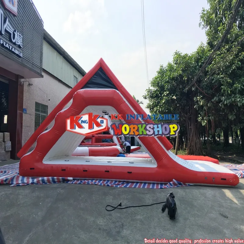 Гигантский аквапарк плавающий оборудование для игр препятствия батут комбо|water