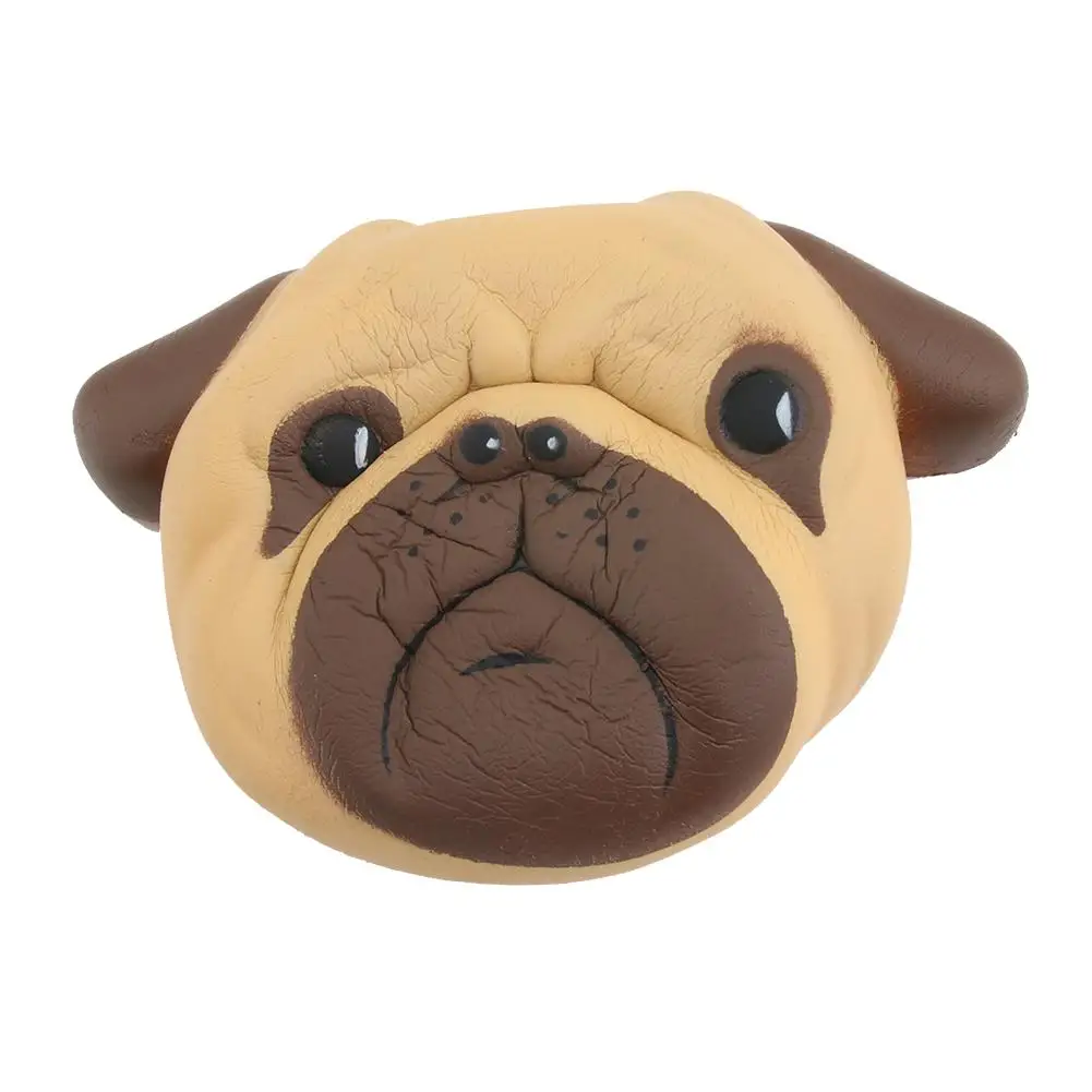Забавная игрушка-антистресс мяч Мопс Собака Мини сжимаемые игрушки медленно