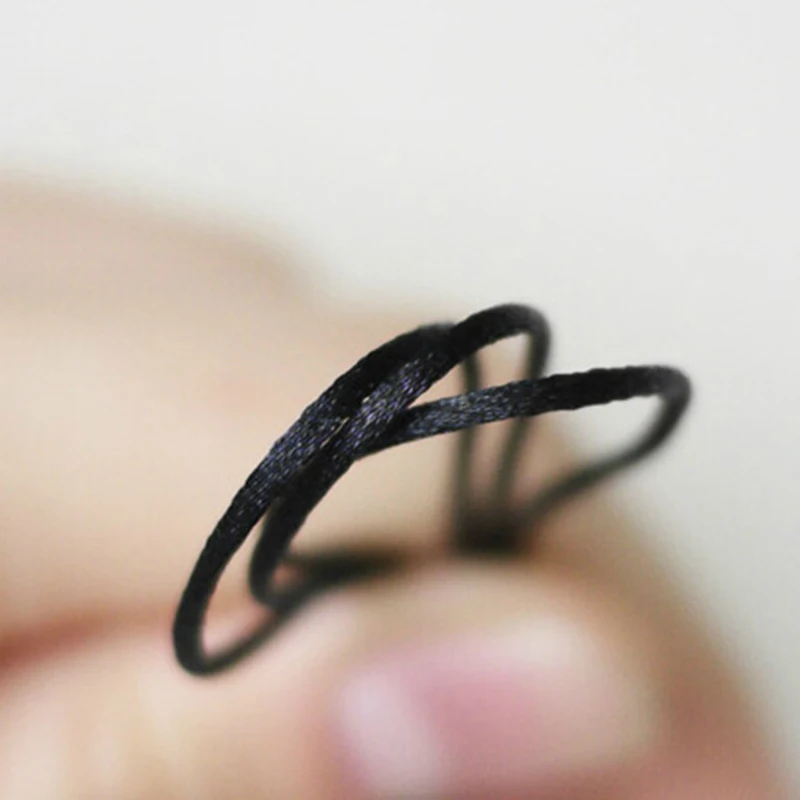 Веревочный шнур 1 мм 5 2 черный красный цвет мягкий крошечный нейлоновый подвеска