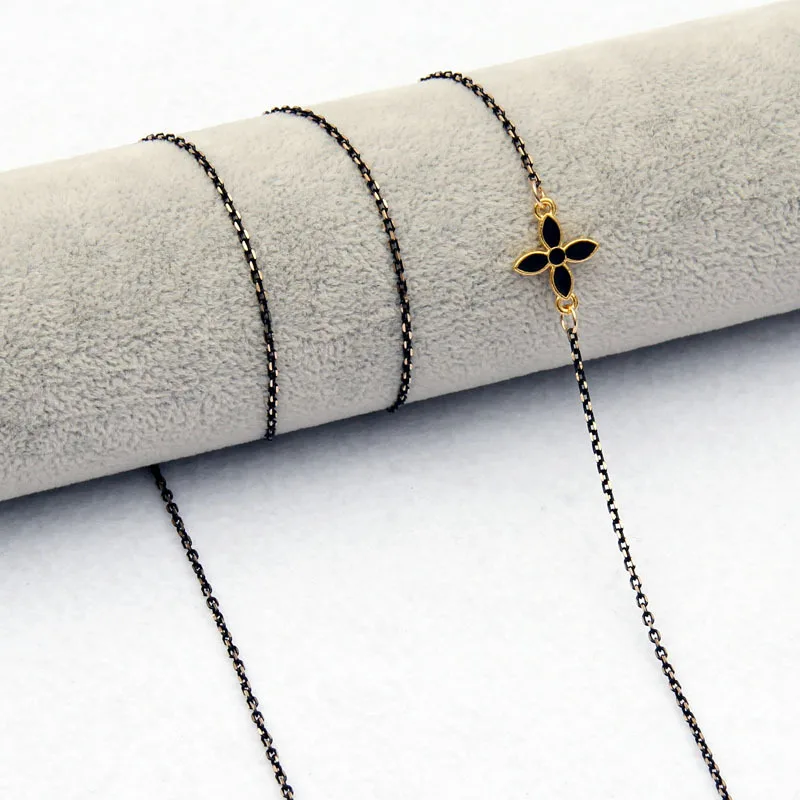 Женская цепочка для очков XiaoboACC винтажная металлическая с жемчужными бусинами