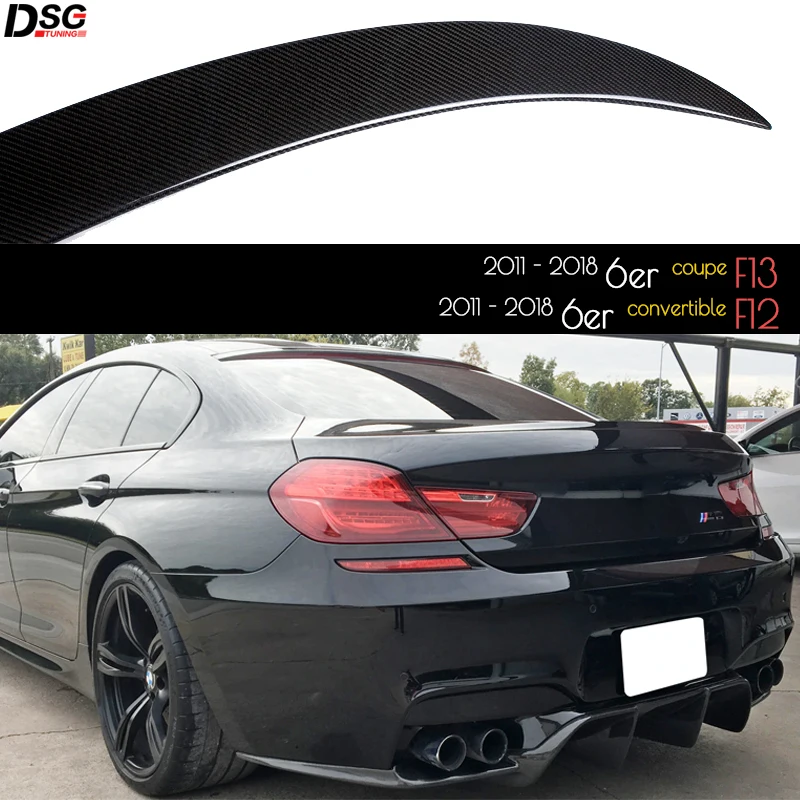 Спойлер из углеродного волокна крыло заднего багажника для BMW 6 серии F13