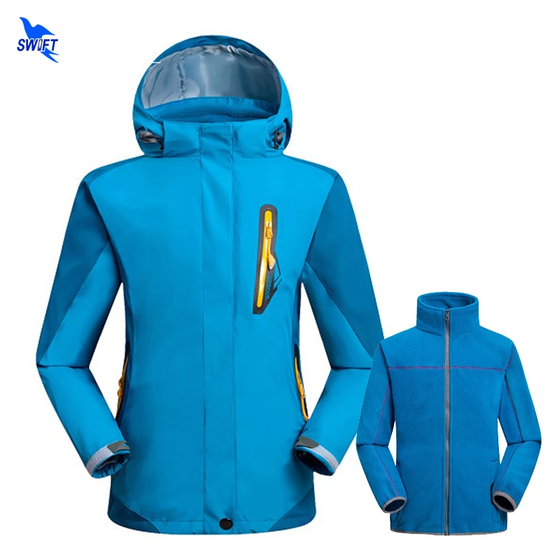 Съемная флисовая подкладка для детей зимняя куртка походов Водонепроницаемая