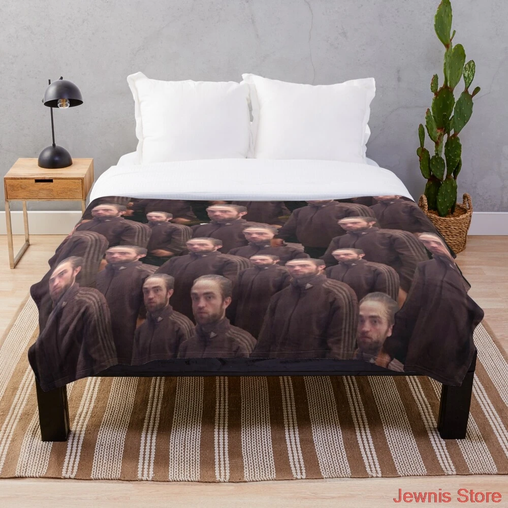 

robert patinson tracksuit Throw Blanket flannel Sherpa bedspread bedding sofa picnic fur soft blanket