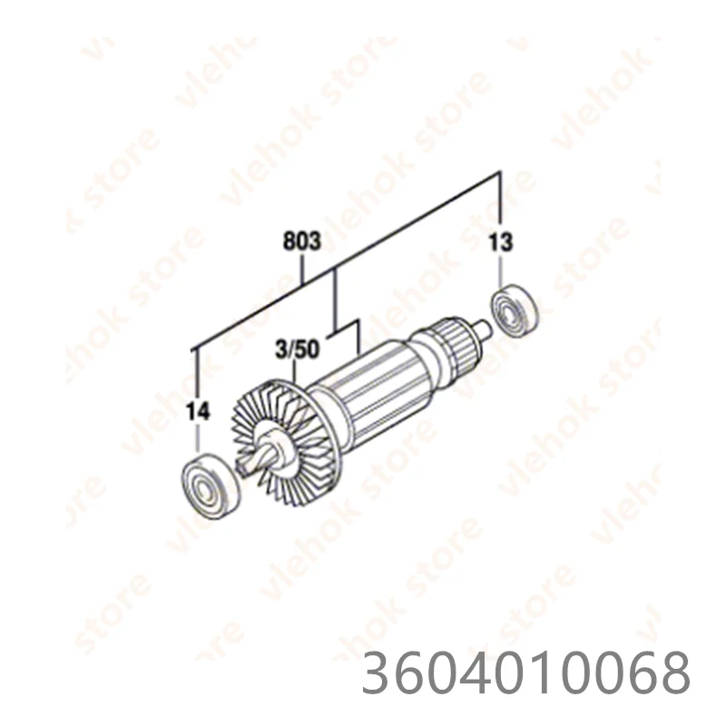 Armature Rotor for BOSCH GWB10 GWB10RE 3604010068 Power Tool Accessories Electric tools part