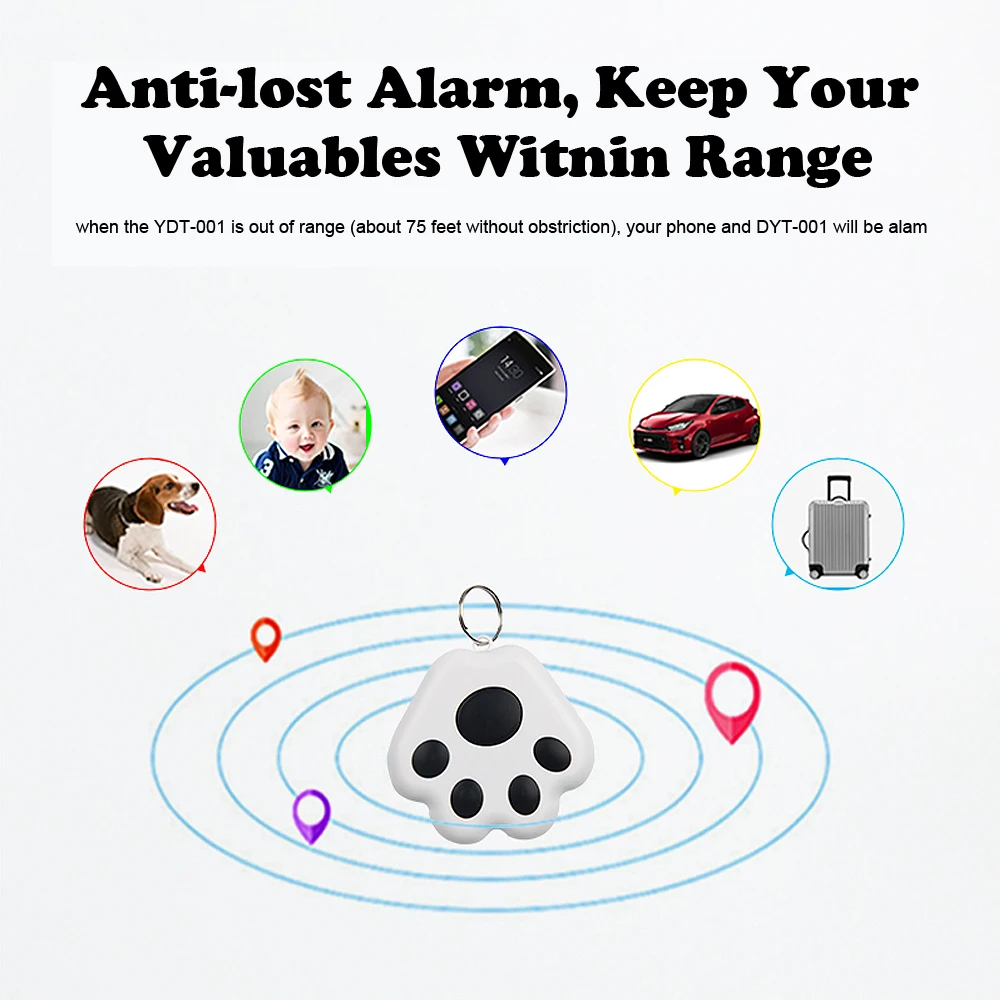 

Pet Dog GPS Tracker Anti-Lost Alarm Wireless Bluetooth Locator Tracer For Pet Dog Cat Kids Car Wallet Key Collar Accessories