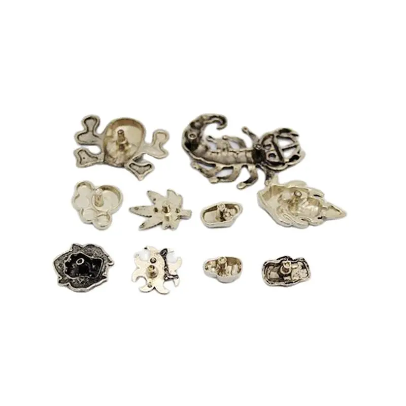 Сплав нескольких конструкций панк одежды заклепки Шпильки для кепок обуви сумки