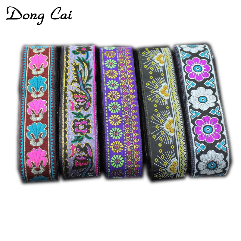 7 ярдов/партия 3 5 см Вышивка Ткань кружевная швейная накладка джинсовое платье