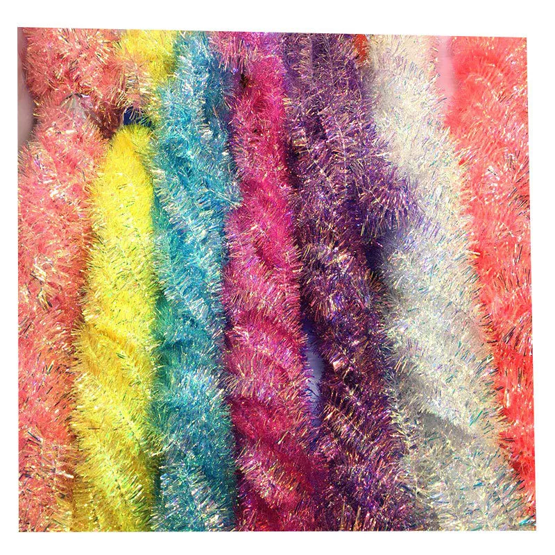 2 м Радужная гирлянда с кисточками Свадебная вечеринка Рождественская елка