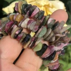 Бусины из натуральных кристаллов 10 мм, нестандартный красочный турмалин, женское ожерелье из драгоценных камней 15 дюймов