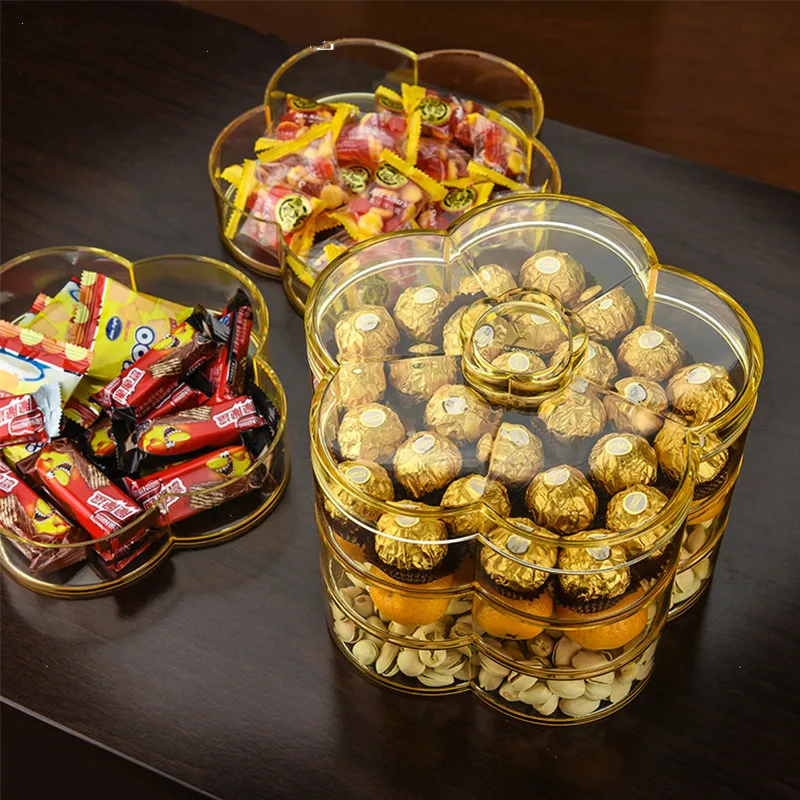 Многослойная коробка для сушеных фруктов конфет прозрачный акриловый