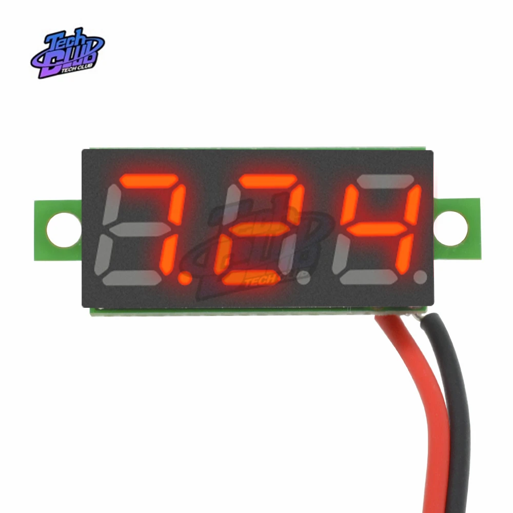 Цифровой мини вольтметр измеритель напряжения с ЖК экраном 2 5 дюйма 0 28 30 В