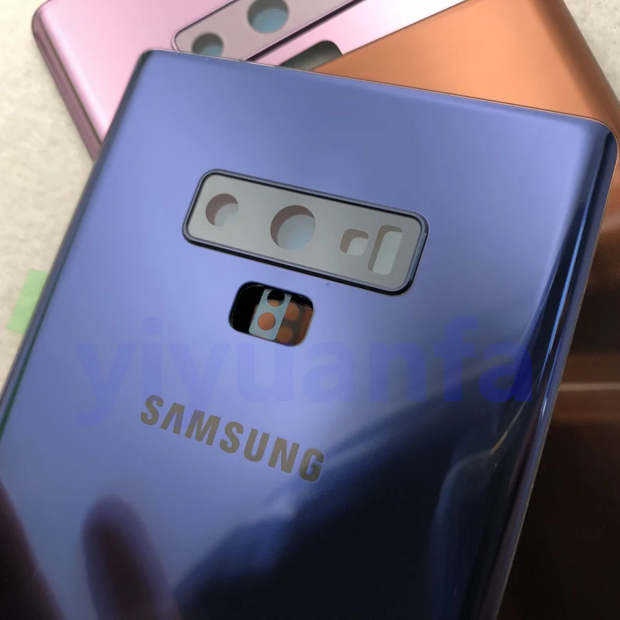 Оригинальная задняя крышка батарейного отсека Стеклянная Дверь Корпус Замена +