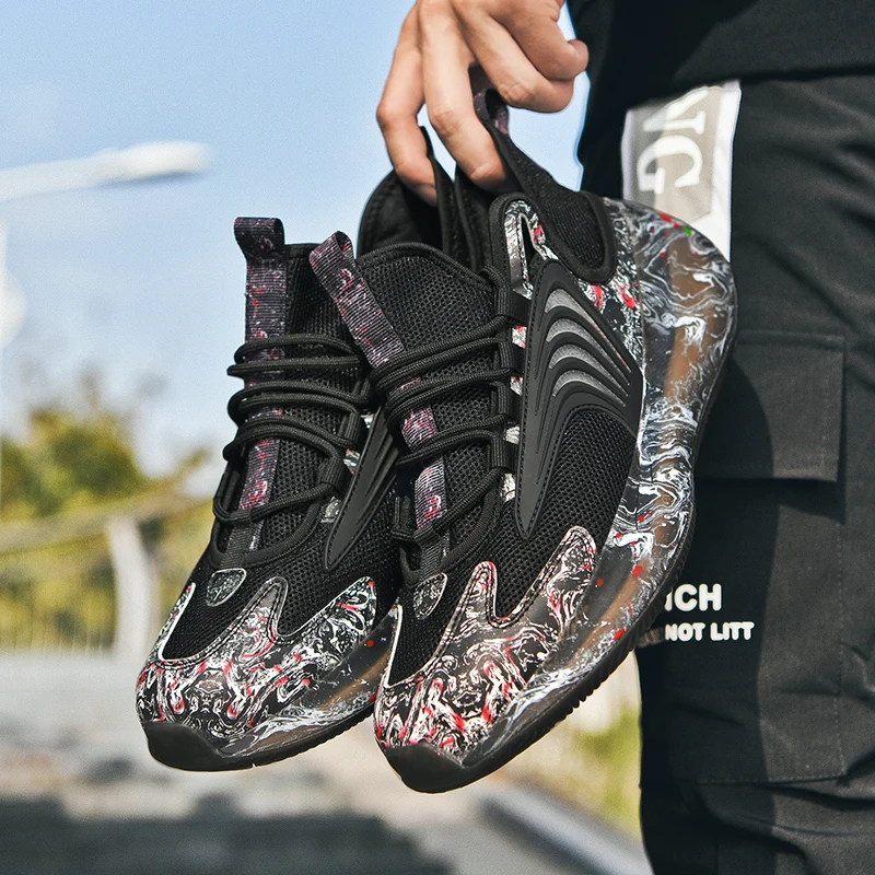 Новинка Фирменная мужская обувь Повседневные туфли из сетчатого материала