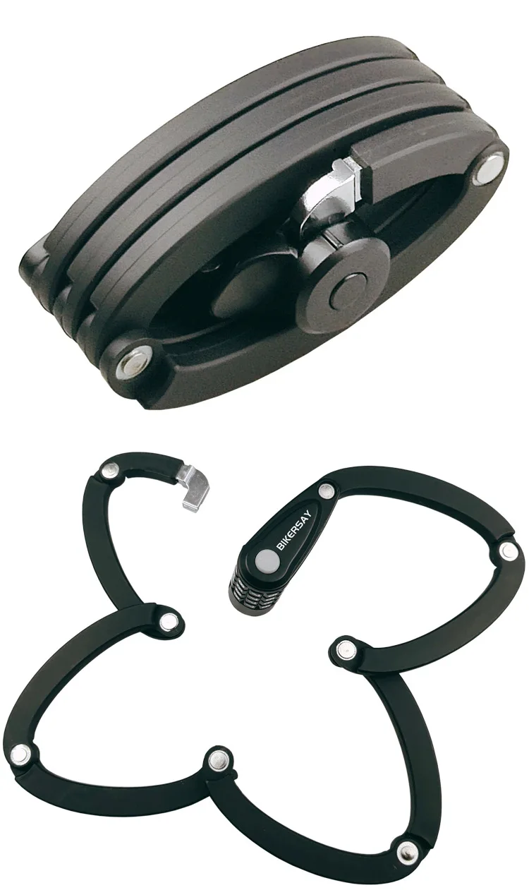 

Foldable bicycle lock key or password strong security anti-theft bicycle lock heavy chain cable padlock bicycle motorcycle lock
