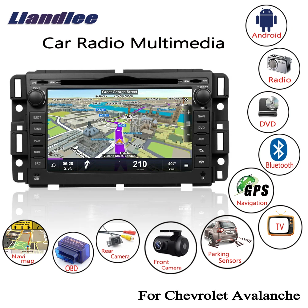 Liandlee для Chevrolet Avalanche 2007 ~ 2014 Android автомобильный Радио CD DVD плеер GPS Navi навигация