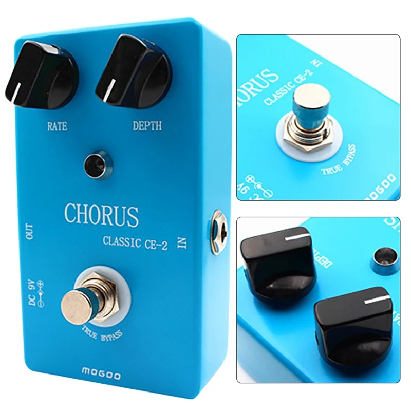 Mosky для Ce 2 хора ручная педаль гитарных эффектов на основе Boss Chorus True Bypass Pedal De Guitarra