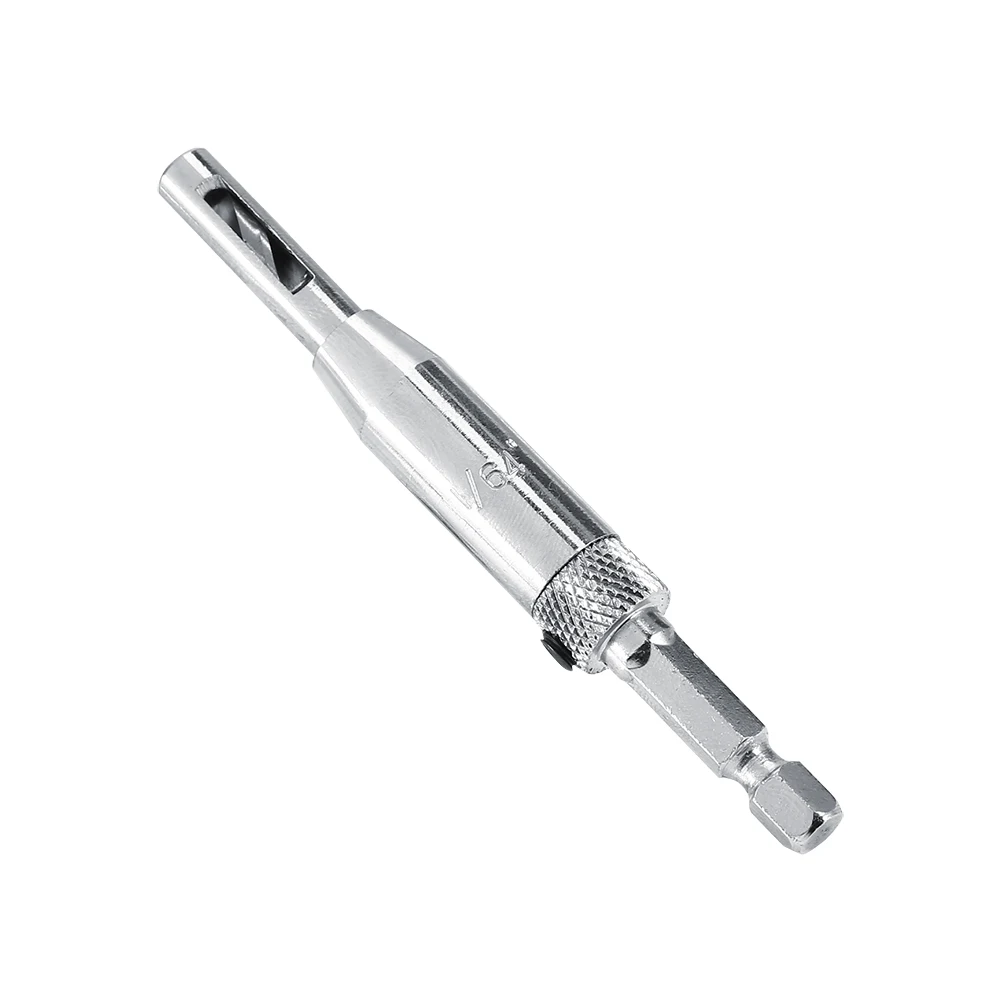 

7pcs/Lot Hex Shank Self-Centering Drill Bit Set Door Window Hinge Hole Puncher Tool Woodworking Positioning Hole Puncher