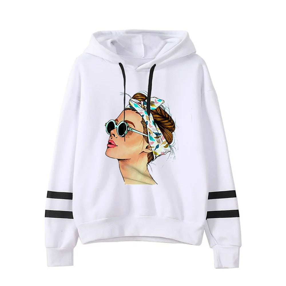 Желтые толстовки женские летние модные повседневные с принтом топы уличная