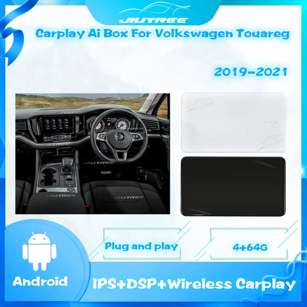 

Мультимедийная приставка Carplay Ai для Volkswagen Touareg 2019-2021, новая версия 4 + 64 ГБ, автомобильная приставка Android, приставка Google Tv Box