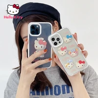 hello kitty three in one card case for iphone 13 13pro 13promax 12 12pro max 11 pro x xs max xr 7 8 plus phone cute case cover
