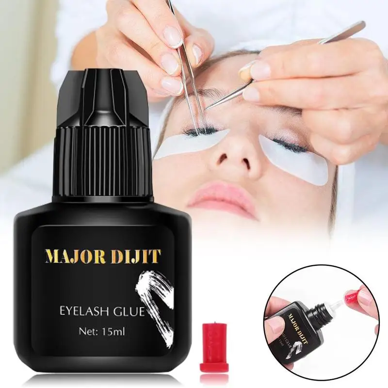 

Eyelash Extension Glue 1-2 Sec Fast Dry Individual Eyelash Glue False Eyelashes Extension Lash Glue Lashes Black/Clear