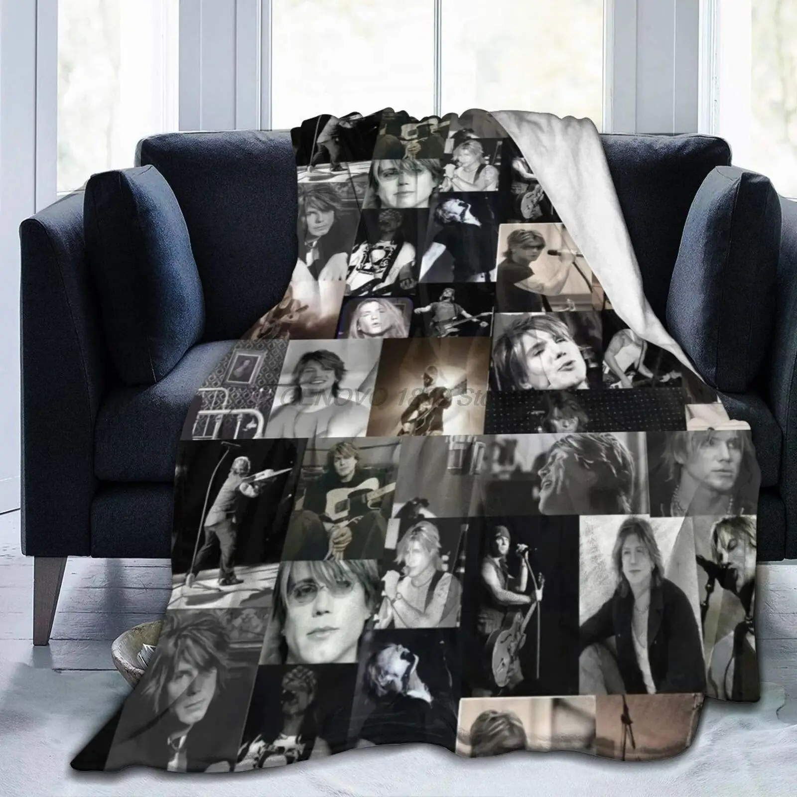 

Goo Goo Dolls Ultra-Soft Throw Blanket Flannel Light Weight Fuzzy Warm Throws for Winter Bedding, Couch, Sofa 80X60