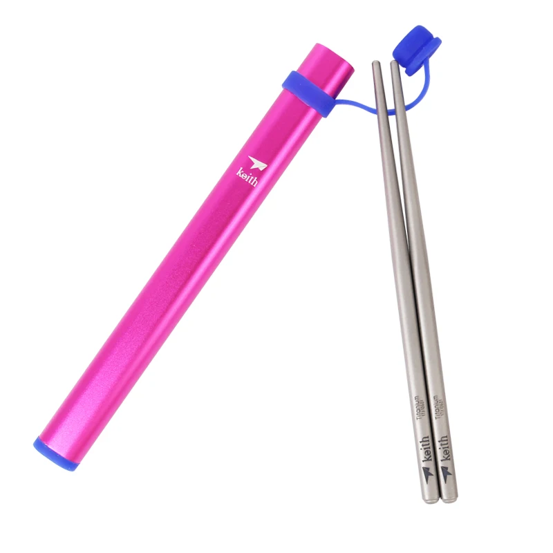 Квадратные Титановые палочки для еды Keith китайский СТИЛЬНЫЙ полезный светильник