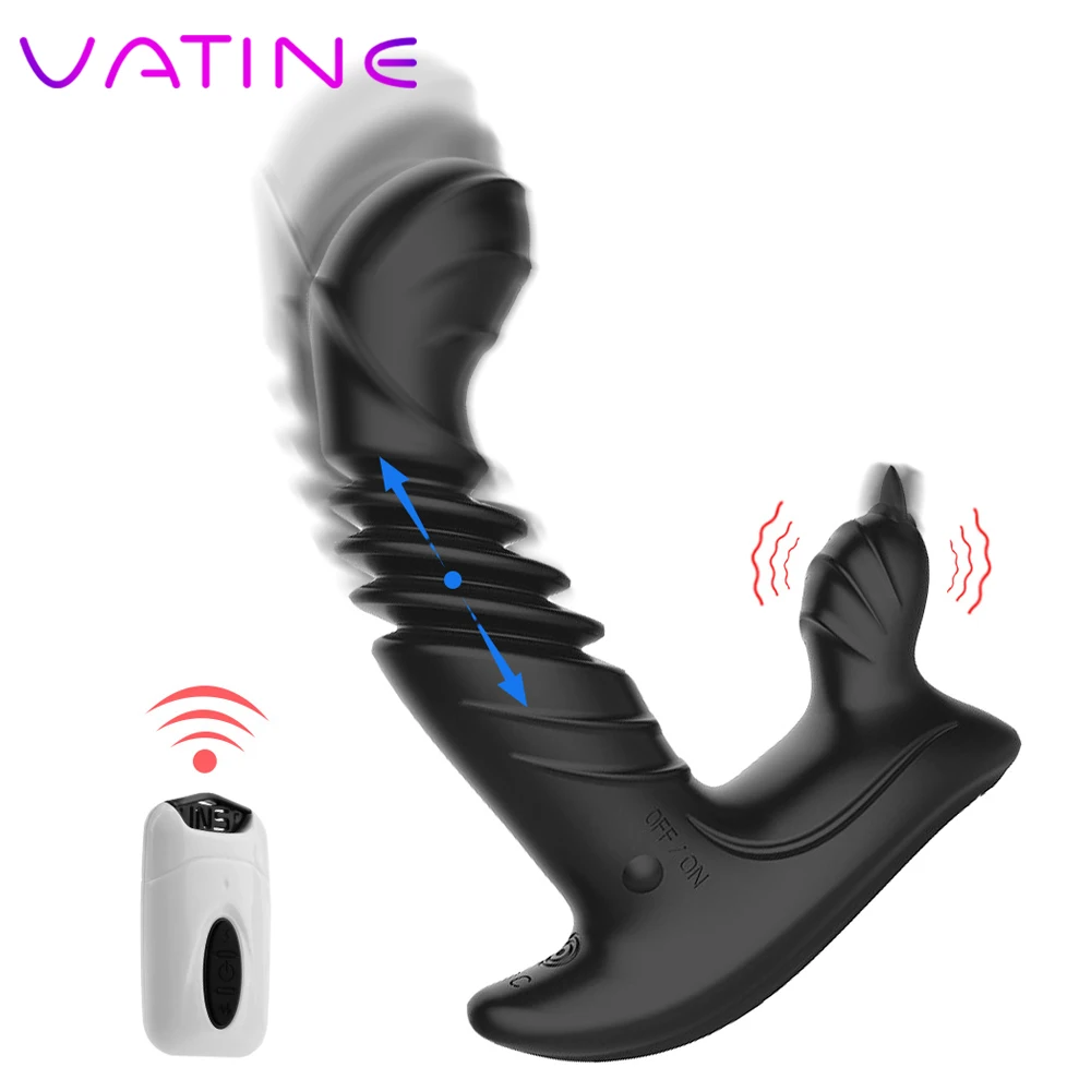 VATINE автоматический телескопический вибратор для массажа простаты Мужской